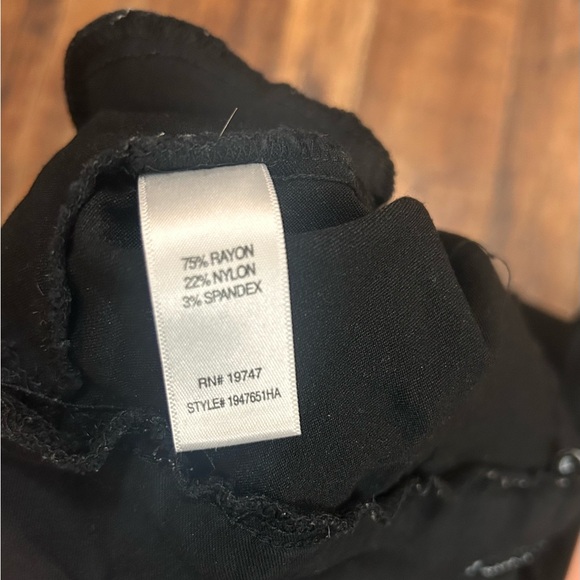 Counterpart Stretchy Skinny Casual Black Slacks with Gold Detailing on Pockets. - Picture 10 of 10